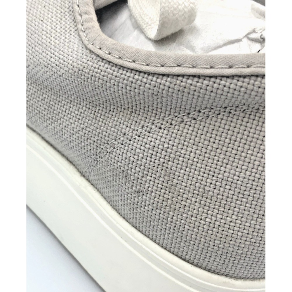 Steve Madden Platform Sneakers Womens Grey Canvas Low Top Lace Up Shoes NWO Box - Picture 5 of 6